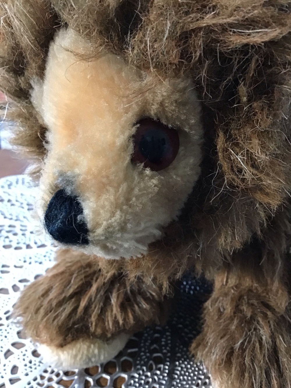 Vintage Kamar Bear Plush Stuffed Animal Brown approx 12" Made By Hand In Korea